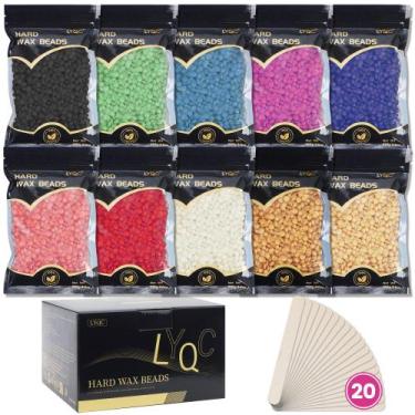 Imagem de Depilação Wax Beads LYQC 1000g com 20 aplicadores de 1 kg