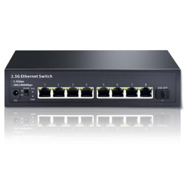 Imagem de Switch Ethernet STEAMEMO de 8 portas 2,5G não gerenciado 60 Gbps 10G S