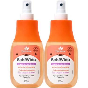 Imagem de 2UN Agua de Colonia Bebe Vida Extrato de Aveia 200ml Davene