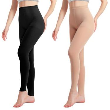 Imagem de Meia-calça de compressão YISEMEYA Medical 20-30mmHg para homens e mulh