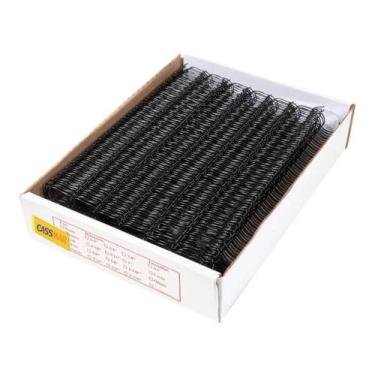 Imagem de Wire-o para encadernação 2x1 a4 preto 1 1/8 250fls 12un - Cassmar