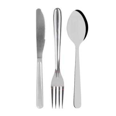 Imagem de Faqueiro Jogo De Talheres Kit 36 Peças Aço Inox Talher Mesa - Zein