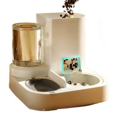 Imagem de Bebedouro e Comedouro Automático 2 em 1 para Cães e Gatos Controle de quantidade Filtro 3 Etapas