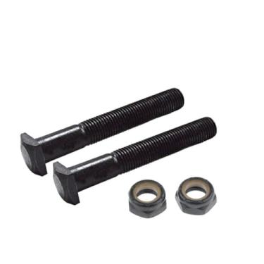 Imagem de Conjunto de Ferramentas de Pino para Caminhões de Skate de Reposição 2 Peças de Parafusos Sextavados Longboard, M10 × 65mm