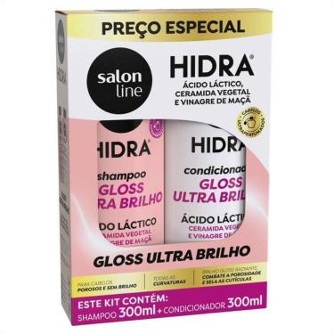 Imagem de Kit Salon Line Hidra Gloss Ultra Brilho: Shampoo e Condicionador 300ml