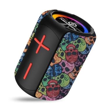 Imagem de Caixa de Som Bluetooth Portátil 10W RMS – À Prova D’água, LED RGB, USB/SD/TWS