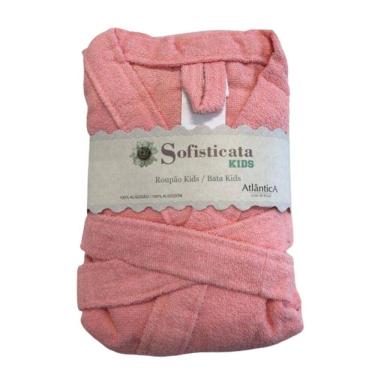 Imagem de Roupão Felpudo Infantil Tamanho 10 Atlântica