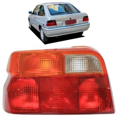 Imagem de Lanterna Traseira Escort 1993 1994 1995 1996 Tricolor Estriada Acrílic