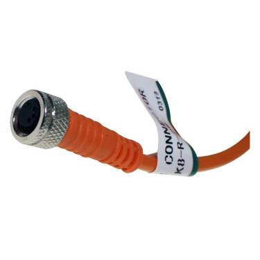 Imagem de Cabo Com Conector M8 4 Pinos 2 Metros Fc7 K84-R-2M Metaltex