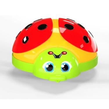 Imagem de Brinquedo Interativo Joaninha Bebê Infantil Didático Musical Luz Som Movimento Sensorial Engatinhar Colorido Rodas Antialérgico