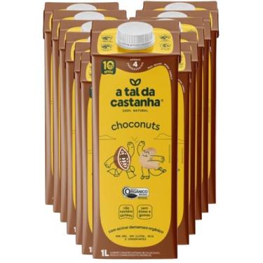 Imagem de Achocolatado Zero Lactose Choconuts A Tal da Castanha 12x 1 litro