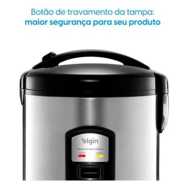 Imagem de Panela Arroz Elétrica Elgin 10 Xícaras Inox 700w Rizzo 220v, 220V