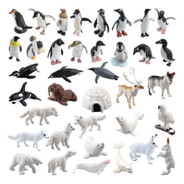 Imagem de Conjunto de brinquedos Arctic Animal Figures, 37 peças de brinquedos i
