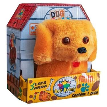 Imagem de Cachorrinho Pelúcia Dog Toy Late e Anda 15cm Art Brink