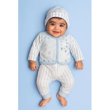 Imagem de Conjunto Pagão Bebê Plush Quentinho Toque Suave Antialérgico Elefante 