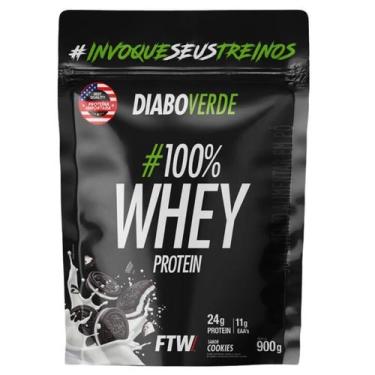 Imagem de Diabo Verde 100% Whey Protein Refil (900g) FTW, Cookies