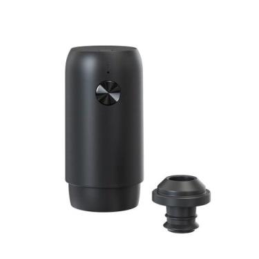 Imagem de TAMPA A VACUO BOMBA VINHO HOME&CO USB PLÁSTICO 10x5x5 PRETO