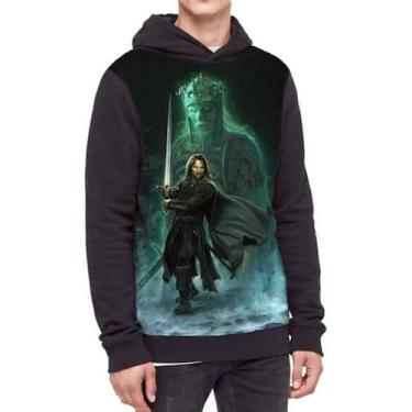 Imagem de Moletom Com Capuz Aragorn Lord Of The Rings Ref:727 - smoke, Preto, GG