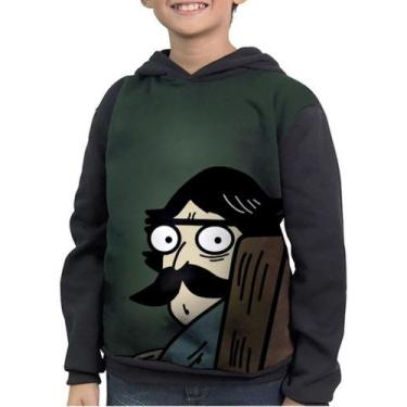 Imagem de Casaco Moletom Infantil Memes Derp Madre De Dios - smoke, Preto, 8