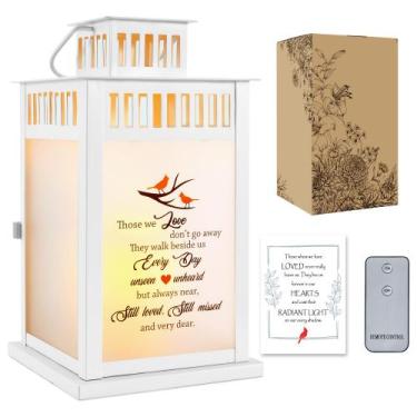 Imagem de Lanterna comemorativa WOODEXPE Sympathy Gift com LED cintilante