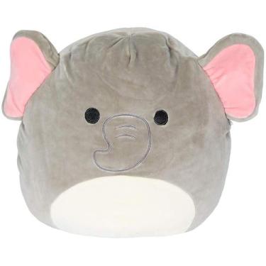 Imagem de Brinquedo de pelúcia Squishmallow Kellytoy Mila Elephant 20 cm cinza -