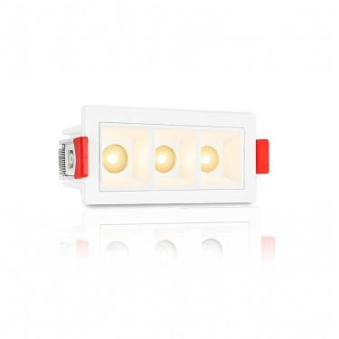 Imagem de Spot Mini Downlight Triplo Embutir Micro Sala Jantar Bet90