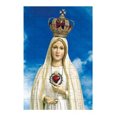 Imagem de Quebra-Cabeça Nossa Senhora de Fátima de 300 peças em MDF