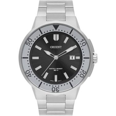 Imagem de Relógio Orient Masculino Prateado Grande MBSS1465 P1SX