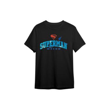 Imagem de Camiseta Esportiva Preta Manga Curta Superman Look Up