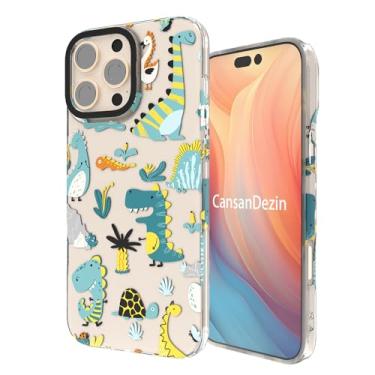 Imagem de Capa para iPhone 15Pro, [proteção contra quedas de nível militar de 2 metros] [tecnologia anti-descascar] Capa protetora de TPU transparente - Terra dos dinossauros