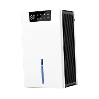 Imagem de Baoblaze Mini desumidificador com desligamento automático, configurações de temporizador, prático e silencioso, tanque de água grande e visível de 2400 ml para, Branco