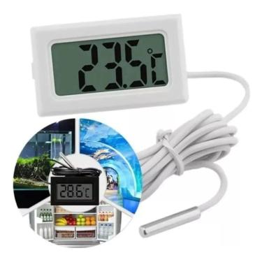 Imagem de 2X Termômetro Digital Freezer Geladeira Aquário Chocadeira C