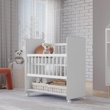 Imagem de Mini Berço Grade Removível com Colchão New Baby - Navega Móveis
