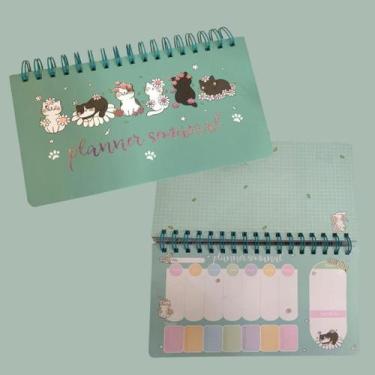 Imagem de Bloco Planner Semanal de Bolso Gatinhos -  Michael Judi / WX Gift - No