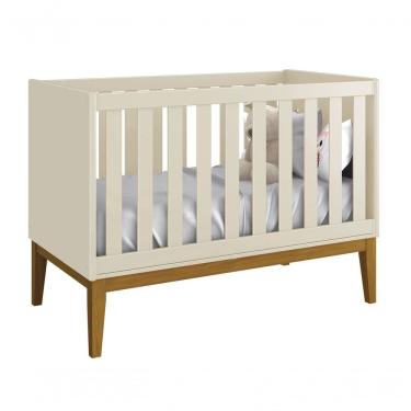 Imagem de Berço Americano Classic New Areia Fosco Com Madeira - Moveisaqui