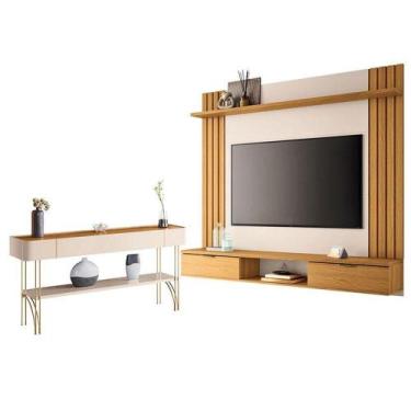 Imagem de Painel Para Tv Suspenso Solus E Aparador Vivant Cinamomo Off White - H