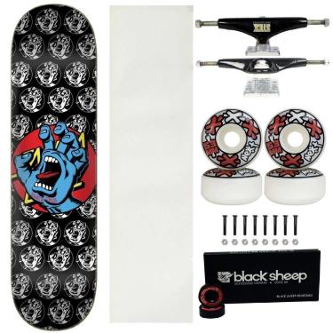 Imagem de Skate Santa Cruz Montado 8.0 Roda Next 53m Lixa Transparente-Masculino