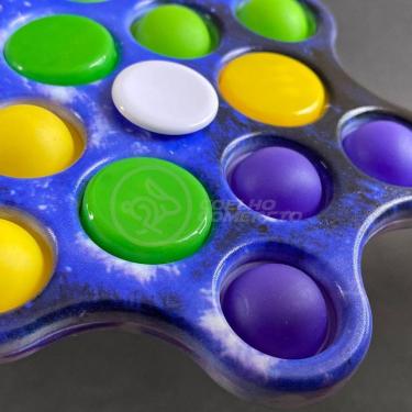 Imagem de Hand Spinner Pop It Com Luz Led Anti Stress Azul