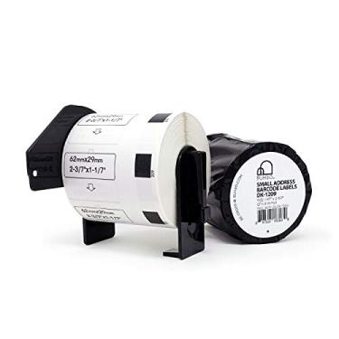 Imagem de Etiqueta de reposição compatível com Buhbo para Brother DK-1209 2-3/7" x 1-1/7" Endereço pequeno e código de barras (800 etiquetas por rolo), 20 Rolls