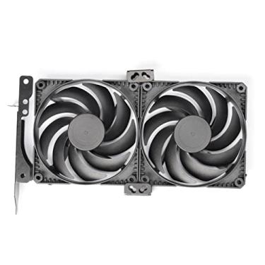 Imagem de Suporte de ventilador para placa de vídeo com slot PCI para suporte de ventilador para placas de vídeo de computador cremalheira de resfriamento preta