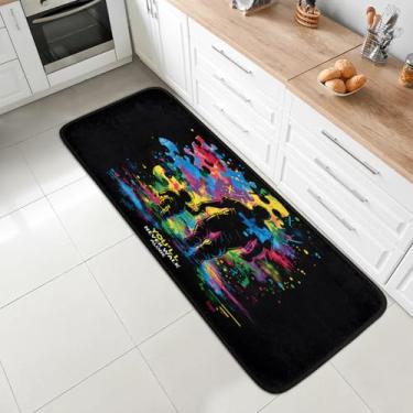 Imagem de 2 x tapete de corredor de 1,8 m, lavável, antiderrapante, tapete de entrada macio, tapetes de cozinha, para corredor, entrada, cozinha, banheiro, lavanderia, quarto, decoração de casa, autismo, cor