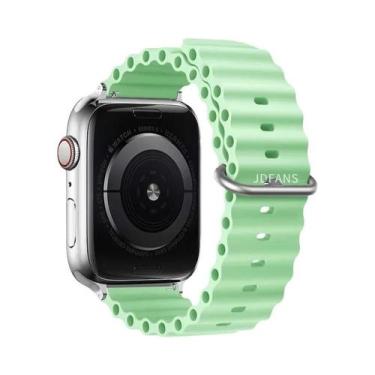 Imagem de Pulseira De Silicone Ocean Band Para Apple Watch Ultra Série 10 9 8 7 
