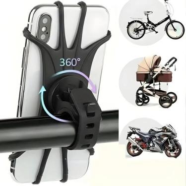 Imagem de Suporte De Celular De Silicone Rotativo 360 graus Para Bicicleta E Mot