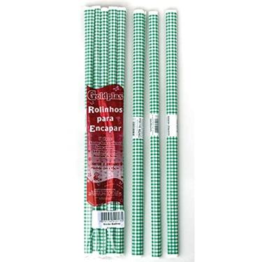 Imagem de Goldplas 68131, Plástico para Encapar, 2 m, Xadrez 45 cm, Multicor, Pacote de 05