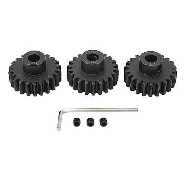 Imagem de Ainoli 3 peças de aço M1.5 conjunto de engrenagem de pinhão de motor de 8 mm com parafuso de fixação M5 para carro RC 1/5 1/8 1/10 (Vir)