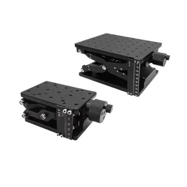 Imagem de Mesa elevatória manual de eixo Z Plataforma de elevação vertical ótica plataforma de deslocamento de corte fino para marcação a laser (carga de 20 kg - 120 x 80 mm)