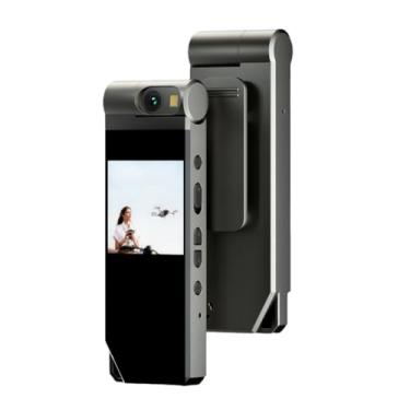 Imagem de Acouto Câmera Corporal 2K, Mini Filmadora na Câmera para Uso Pessoal, Traseira, Lente Giratória de 180°, Aplicação da Lei, Entrega, Gravação de Vídeo Externa, Vestível Com Tela Grande