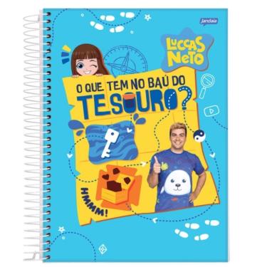 Imagem de Caderno Espiral Universitário Capa Dura 1 Matéria 80f Luccas Neto Jandaia Estampa 4