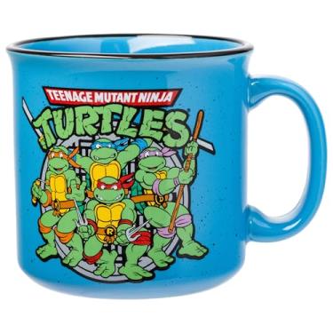 Imagem de Silver Buffalo Caneca de cerâmica para campista Tartarugas Ninja Teenage Mutant TMNT, 590 ml