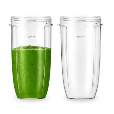 Imagem de 2-Pack 32 oz Replacement Blender Cups for Nutribullet 600W and 900W Compatible with Nutribullet Extractor Blades